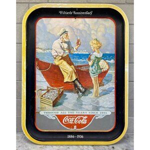 Coca-Cola "Sea Captain" 50th Anniversary Tray